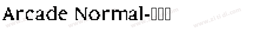 Arcade Normal字体转换